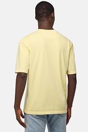 T-Shirt En Jersey De Coton, Jaune, hi-res
