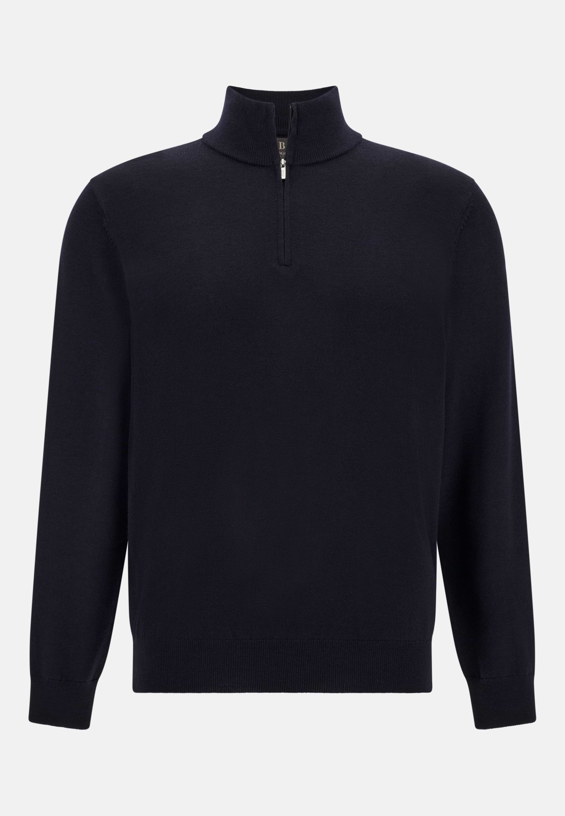Men's Merino Wool Half Zip Sweater | Boggi Milano
