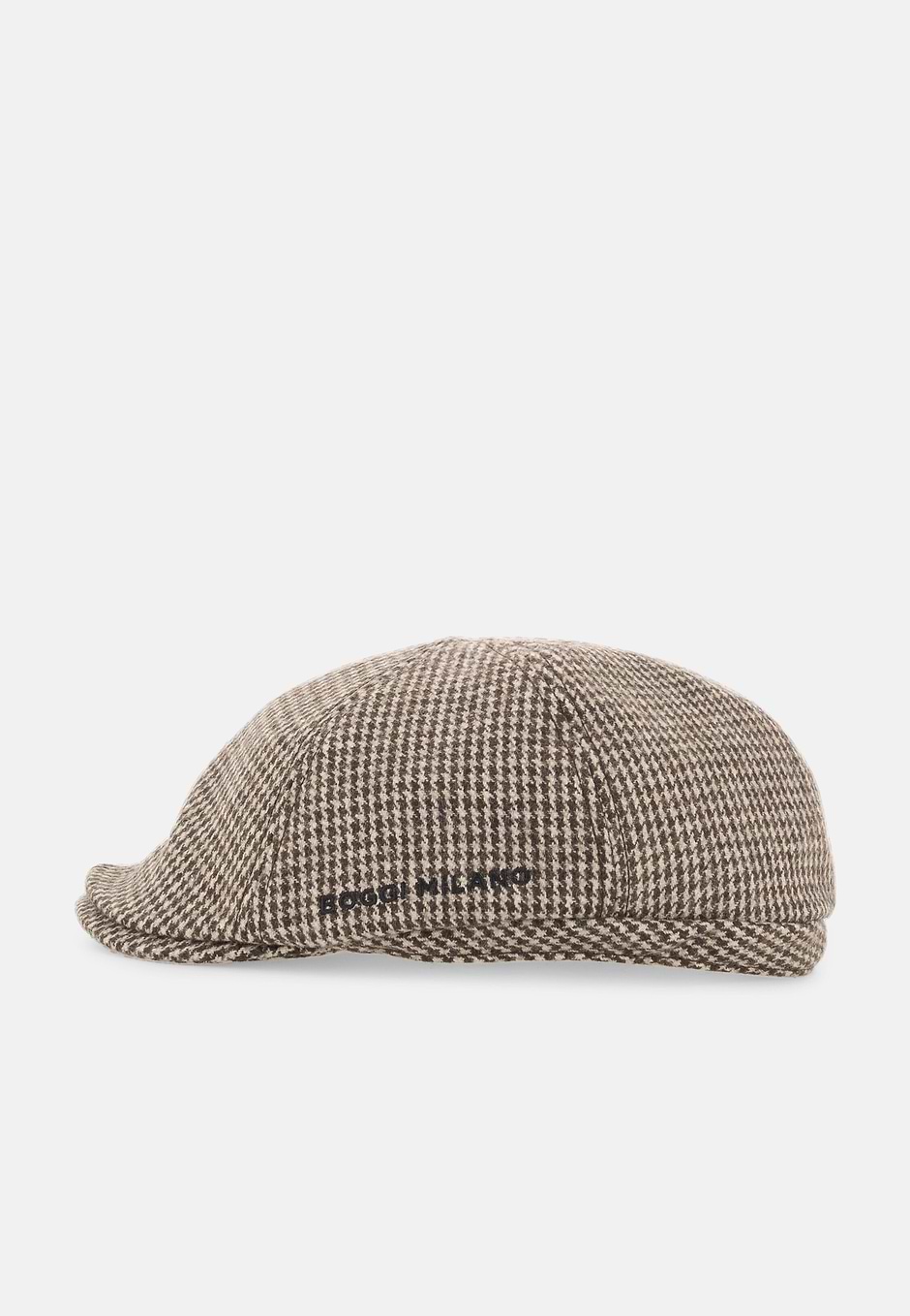 Coppola Cap Houndstooth Wool Blend, Dark brown, hi-res