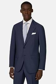 Wool and Mohair Suit, Blue, thumb, 1
