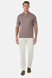Pantalon En Coton Tencel Extensible, Blanc, hi-res