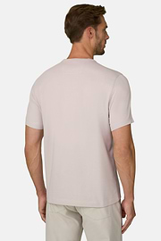T-Shirt aus diagonalem Baumwollmisch-Jersey B Tech, Sand, thumb, 4