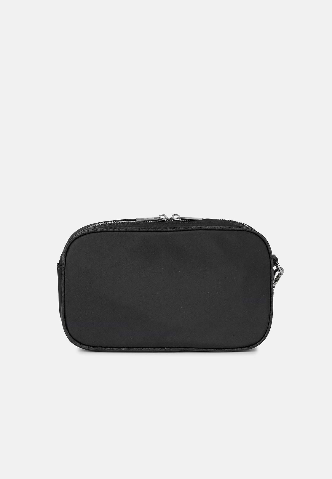 Clutch in technical fabric, Black, hi-res