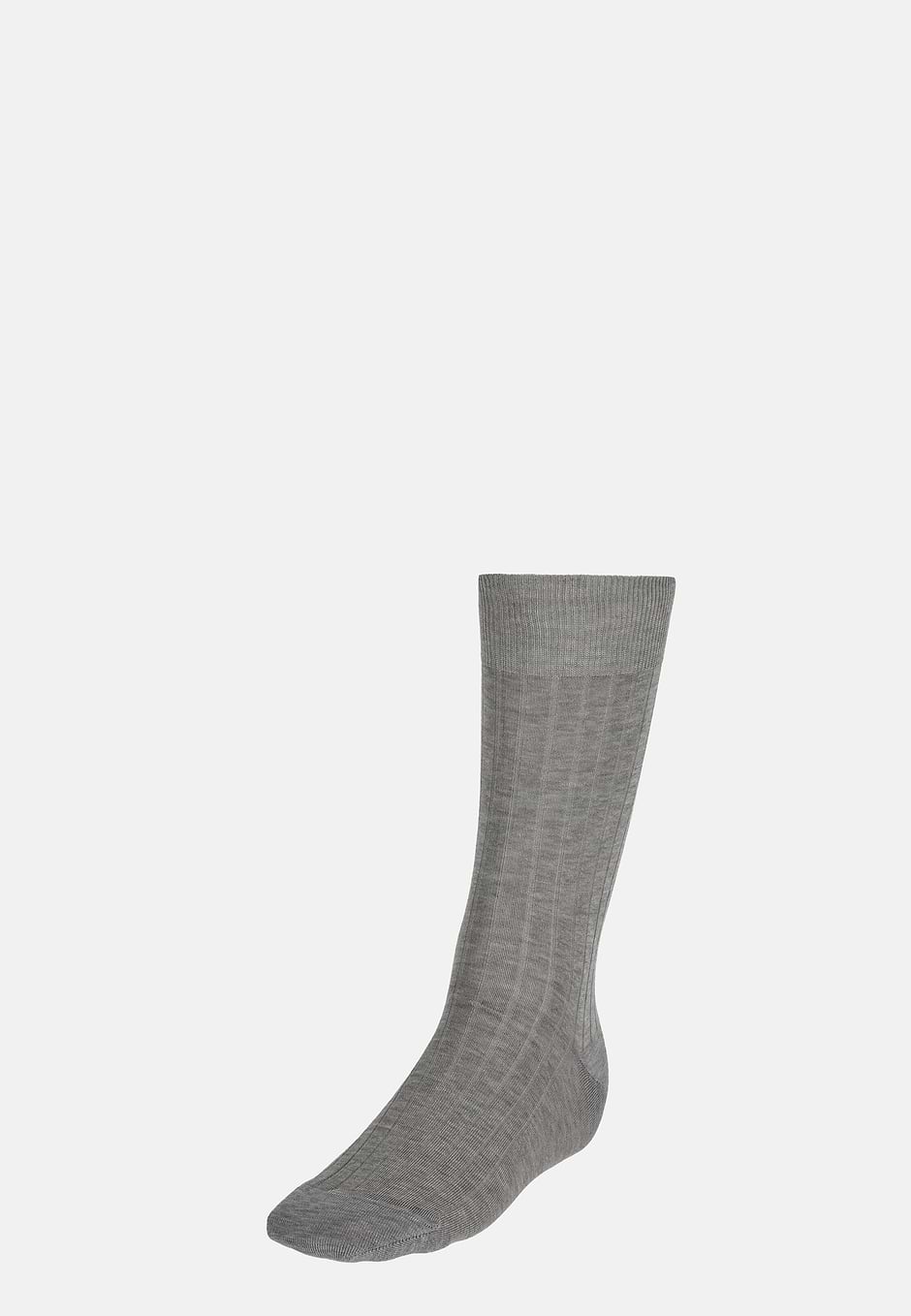 Cotton Lisle Socks, Grey, hi-res