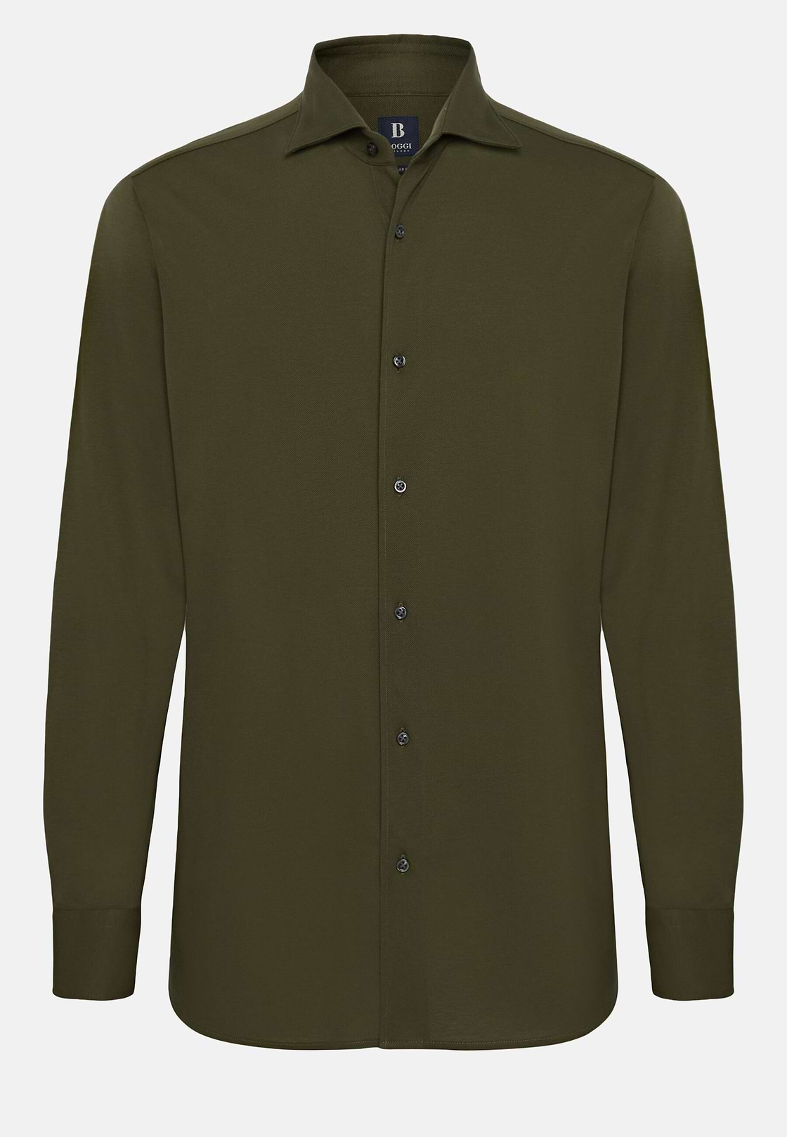 Regular fit piqué poloshirt, Green, hi-res