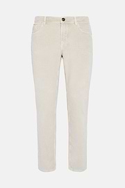 Jeans in Stretch Velvet, Sand, hi-res