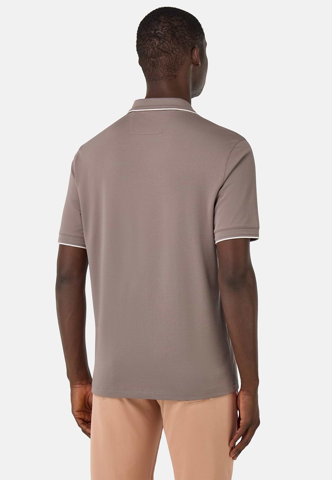 Polo En Piqué Performant S.Cafè®, Taupe, hi-res