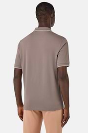 Polo En Piqué Performant S.Cafè®, Taupe, hi-res