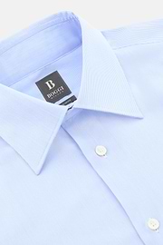 Hemd aus Baumwoll-Twill Regular Fit, Hellblau, thumb, 5