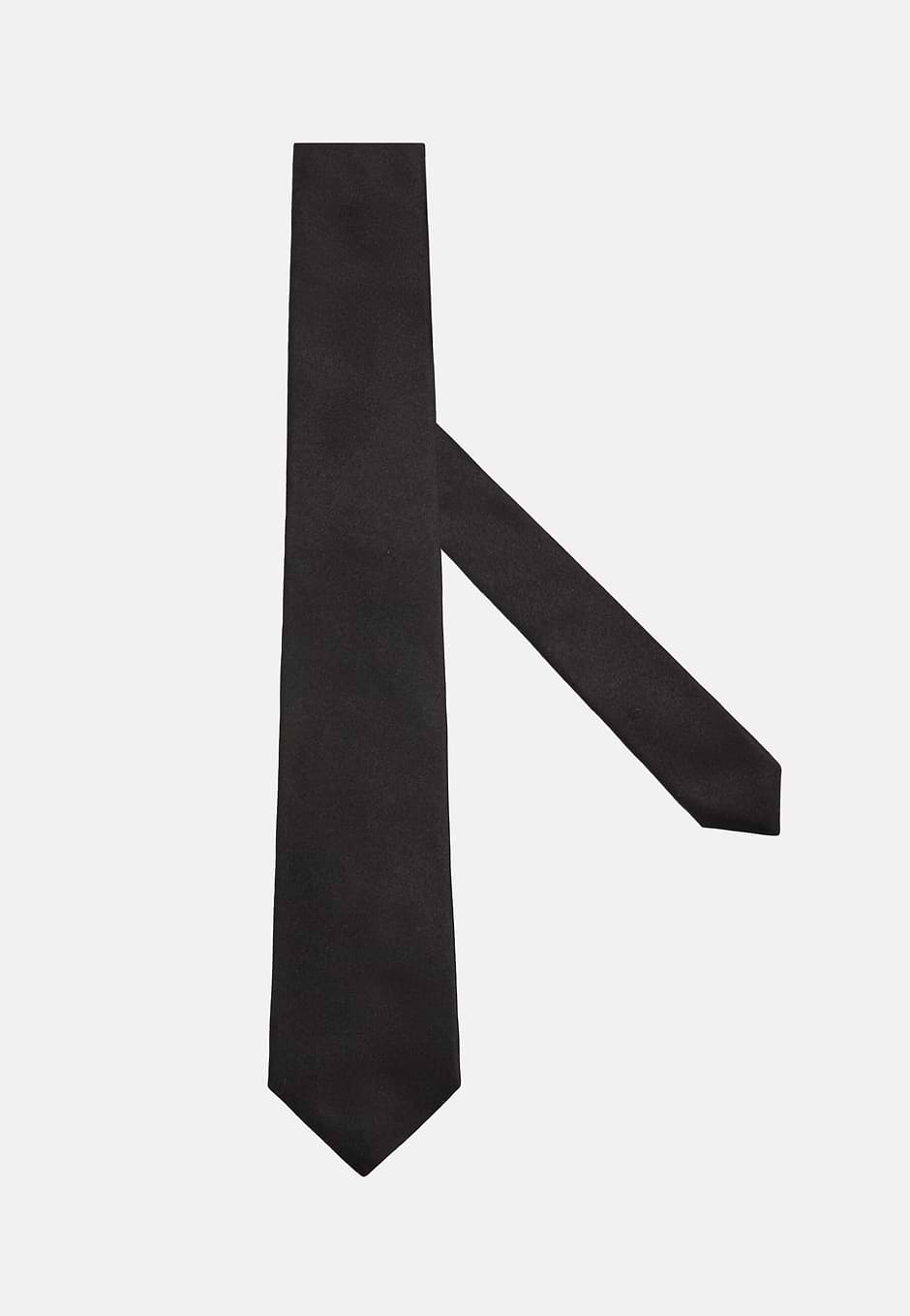 Silk Tie, Black, hi-res