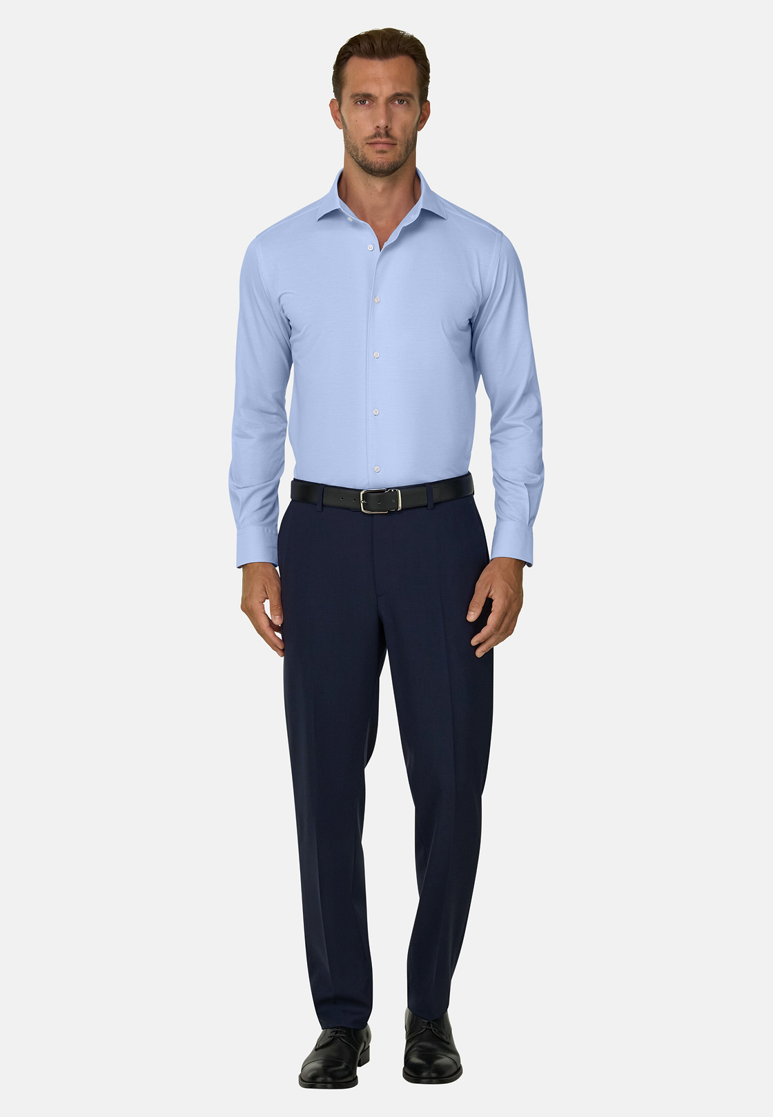 Polo En Jersey Japonais Regular Fit, Bleu clair, hi-res, 2