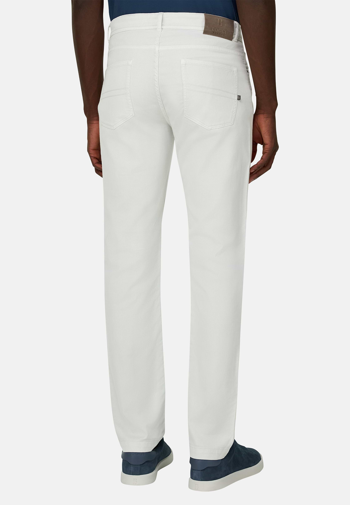 Jeans Aus Elastischem Baumwoll-Tencel, Eis, hi-res, 3