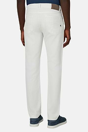 Jeans Aus Elastischem Baumwoll-Tencel, Eis, thumb, 3