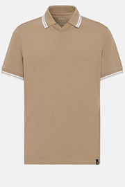 Poloshirt aus hochwertigem Stoff, Haselnuss, hi-res