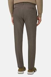Trousers in Technical Jersey, Brown, thumb, 5