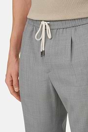 Hose Aus Wolle Mit Kordelzug, Light grey, thumb, 4