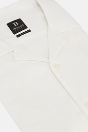 Regular Fit Linen Shirt, White, hi-res