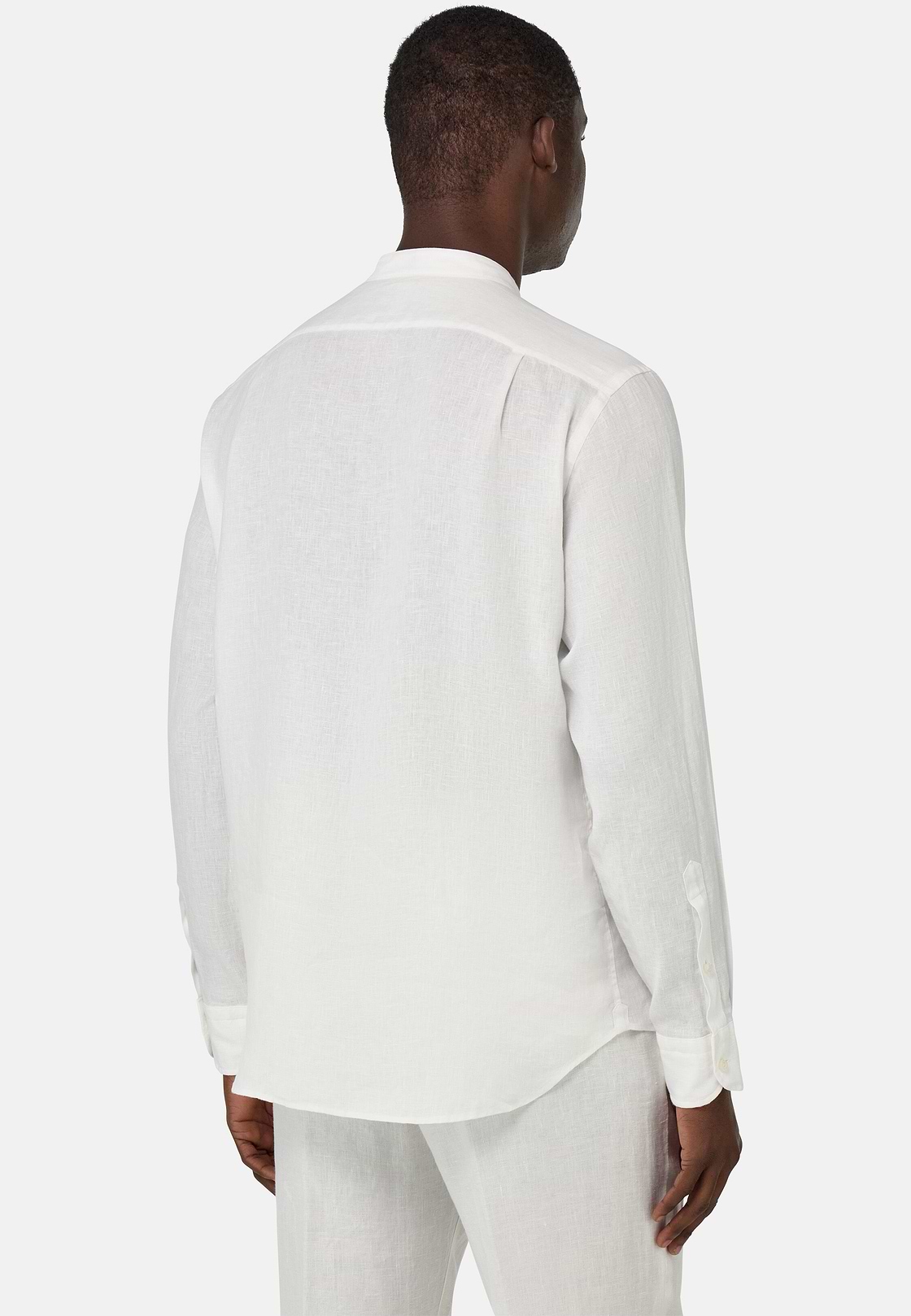 Regular Fit Linen Shirt, White, hi-res