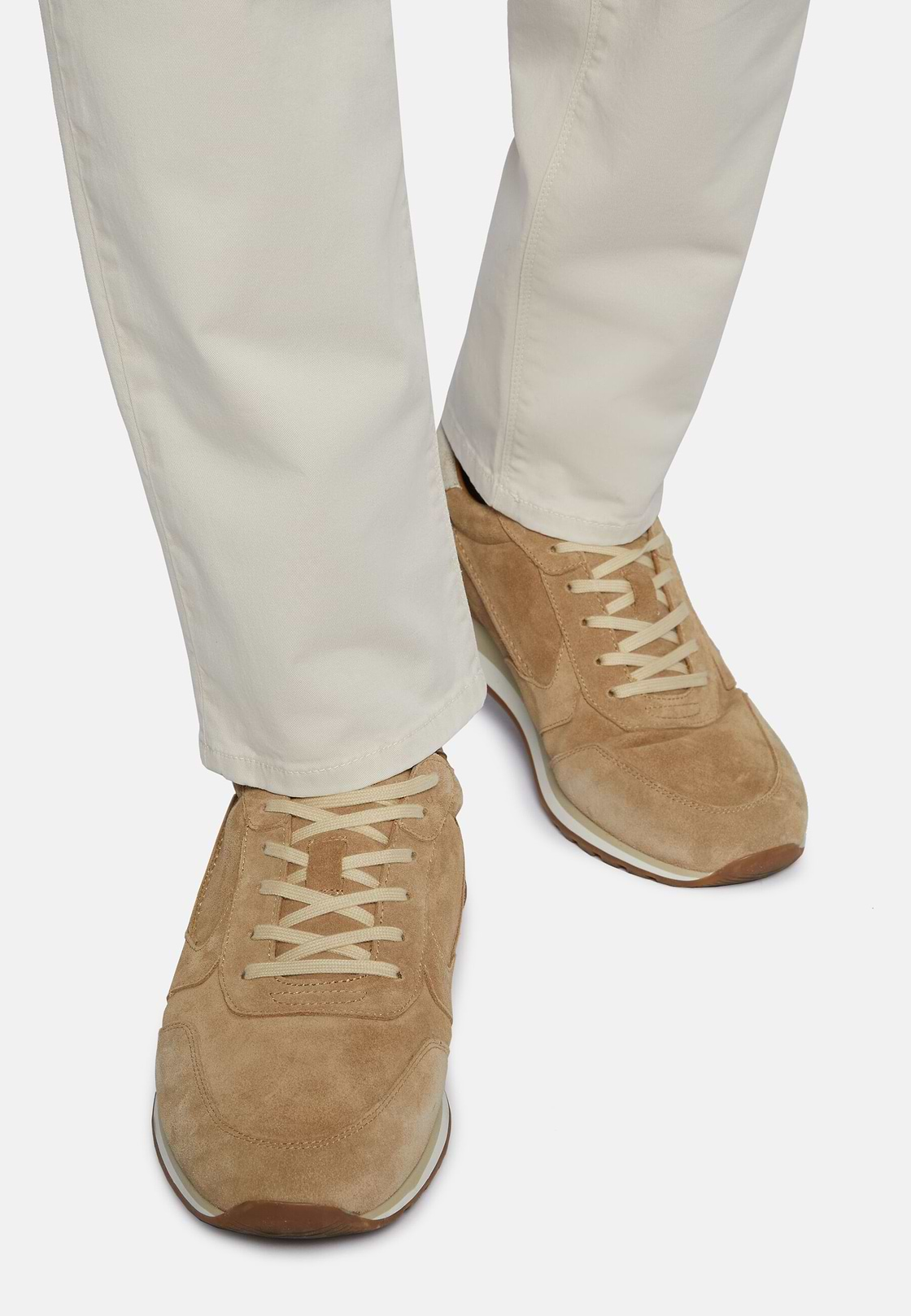 Zapatillas De Ante Beige, Beige, hi-res