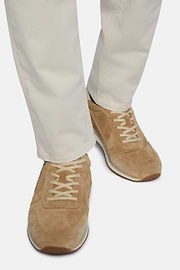 Sneakers Beiges En Daim, Beige, hi-res