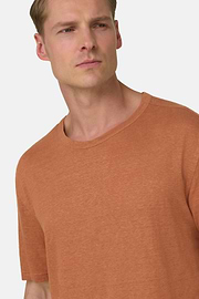 T-Shirt Aus Stretch-Leinen-Jersey, Rot, thumb, 4