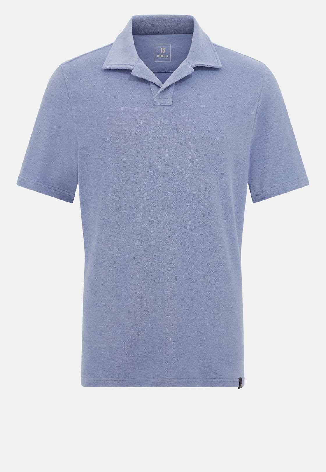 Polo En Nylon Coton, Indigo, hi-res