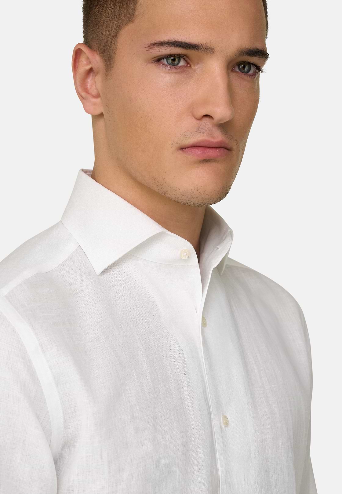 Hemd Aus Leinen Regular Fit, Weiß, hi-res, 4