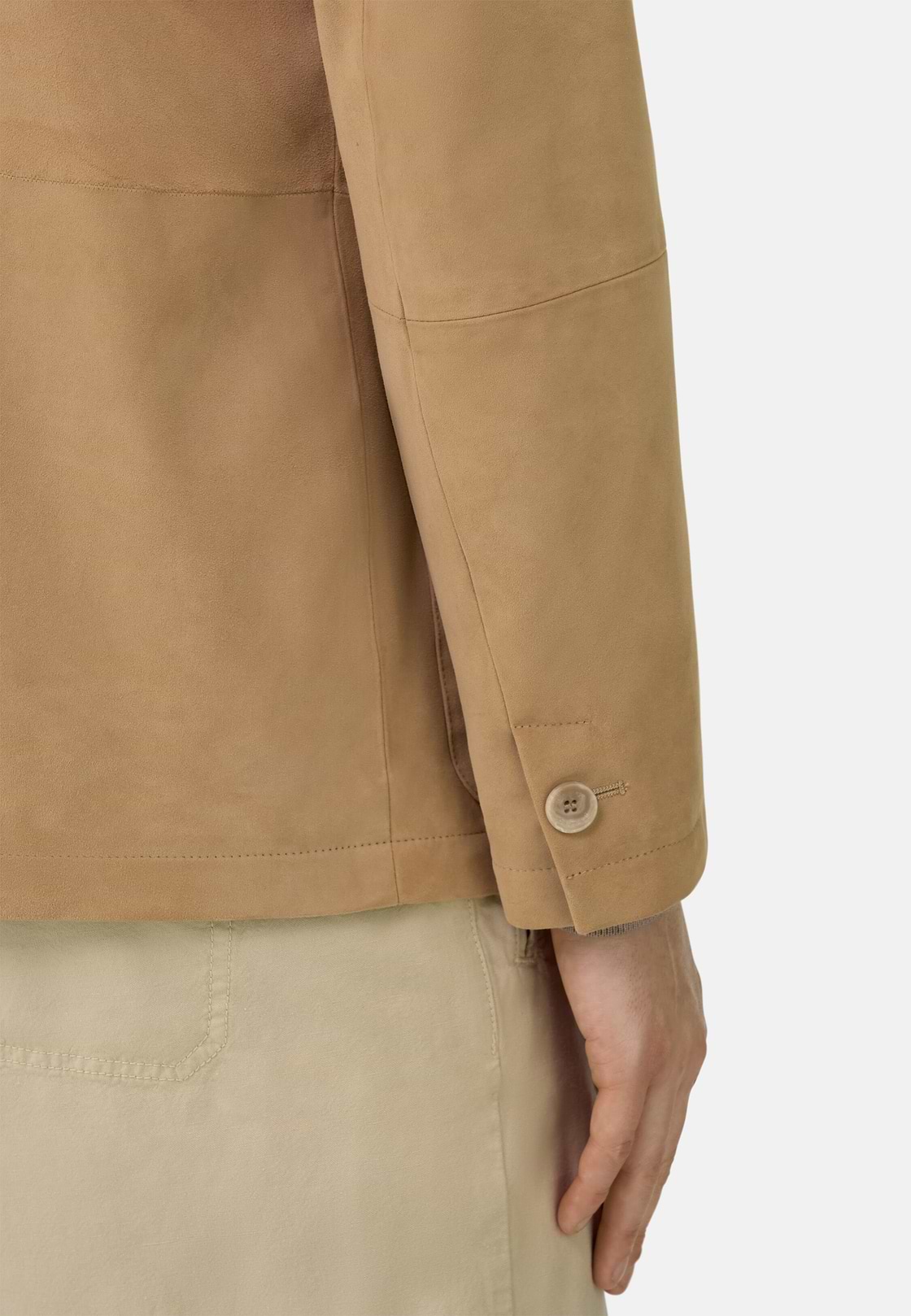Hemdjacke Work aus Leder, Beige, hi-res, 4