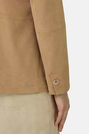 Hemdjacke Work aus Leder, Beige, thumb, 4