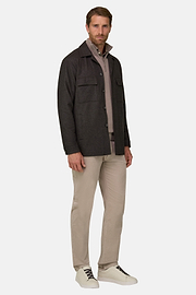 Shacket Herringbone Viscose Blend, Brown, thumb, 2