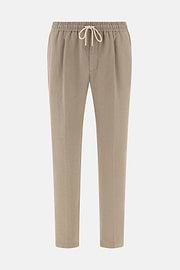 City Linen Trousers, Taupe, thumb, 5