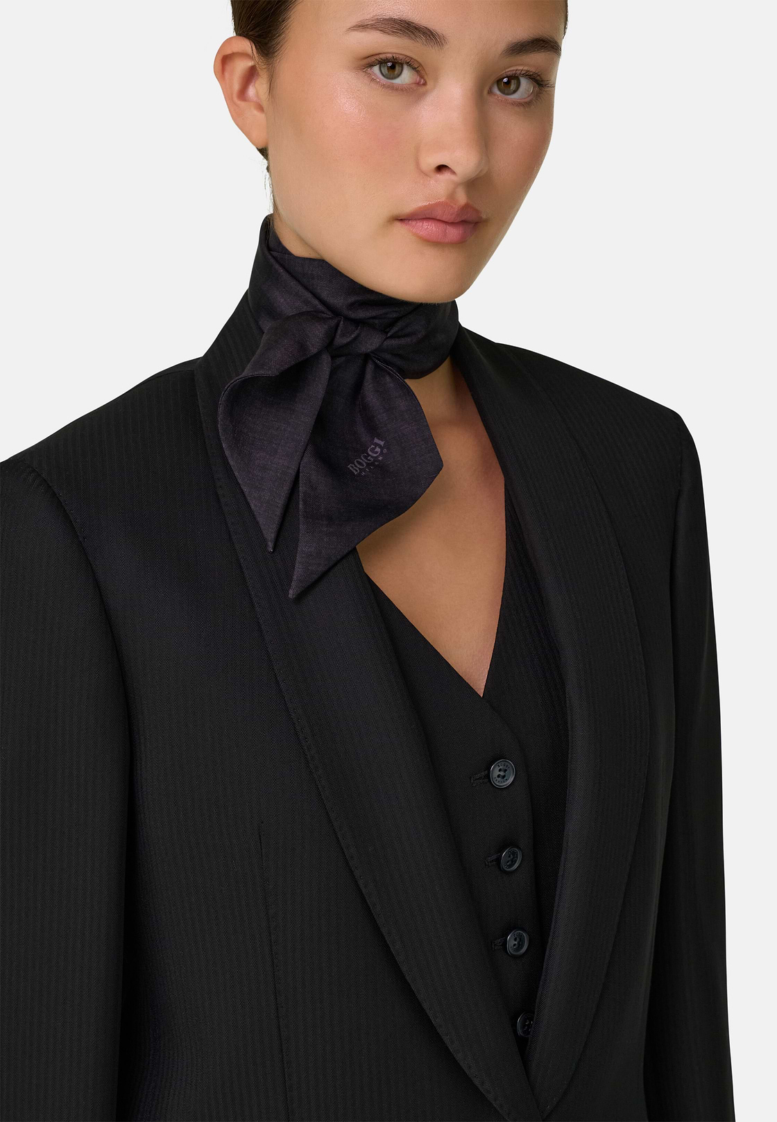Blazer Single-Breasted Wool Viscose, Black, hi-res, 3