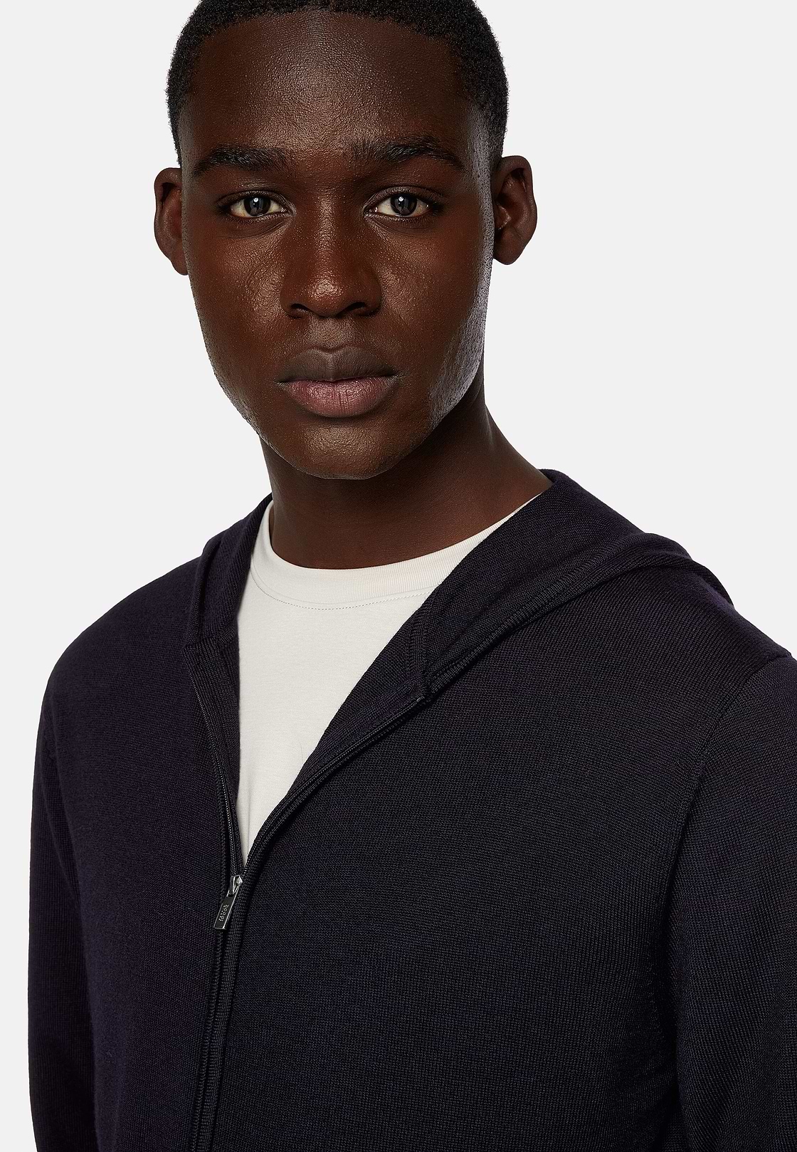 Merino wool full zip hoodie shop