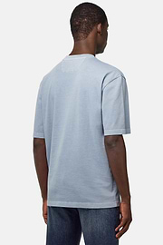 T-Shirt Aus Baumwoll-Jersey, Hellblau, hi-res