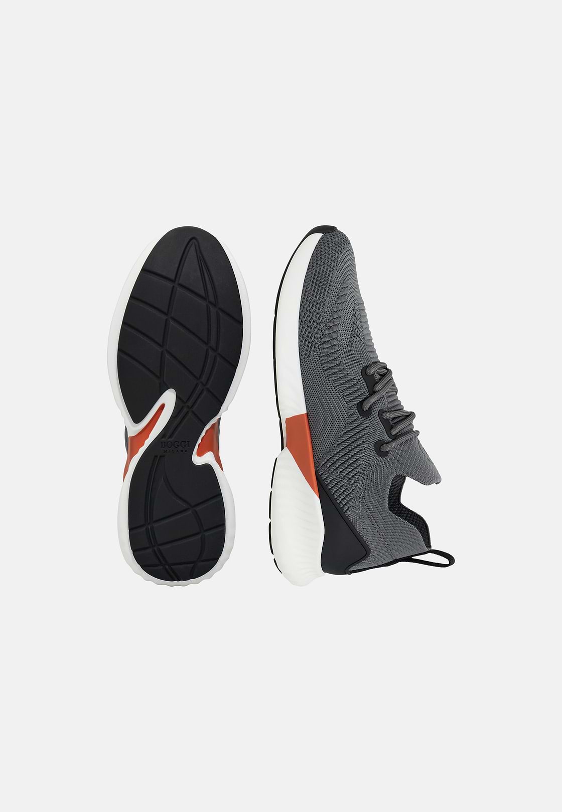 Sneakers Willow con 75% Filato Riciclato, Carbone, hi-res