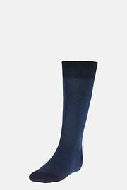 Micro Striped Socks in Organic Cotton, Navy blue, hi-res