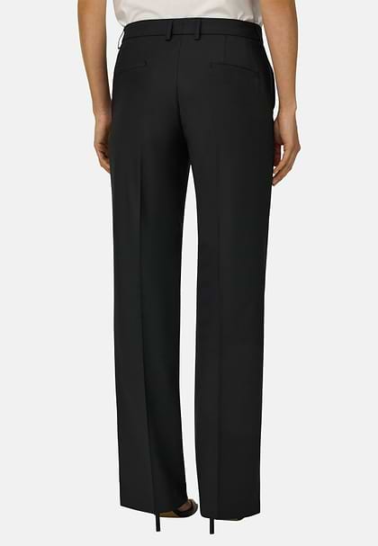Technical Wool Trousers, Black, hi-res