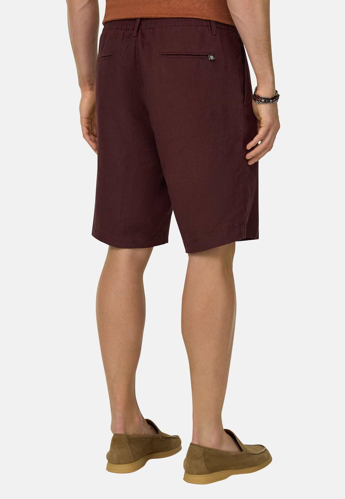 Bermuda de Lino, Burgundy, hi-res, 3