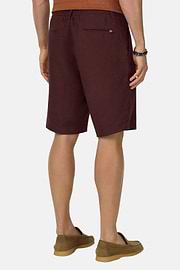 Bermuda de Lino, Burgundy, thumb, 3