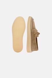 Sapatos de vela de couro acamurçado, Sand, thumb, 4