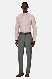 Camicia A Righe In Cotone Regular Fit, Burgundy, thumb, 2