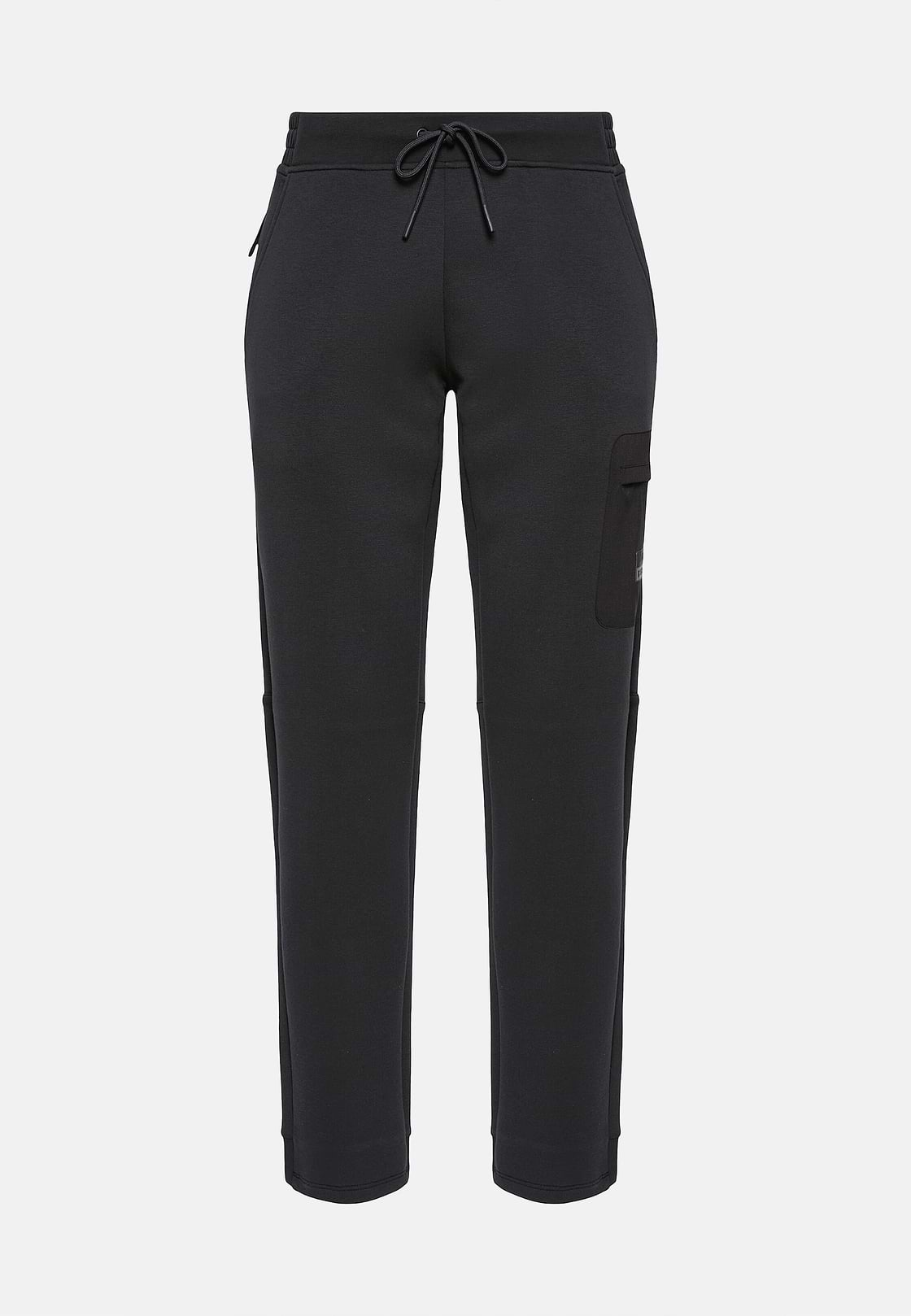 Lightweight Scuba Cotton Blend Trousers, Charcoal, hi-res