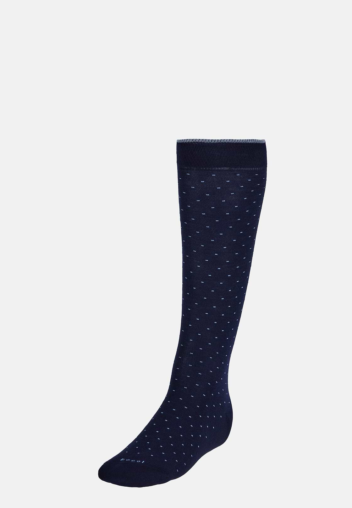 Pinpoint Cotton Socks, Navy blue, hi-res