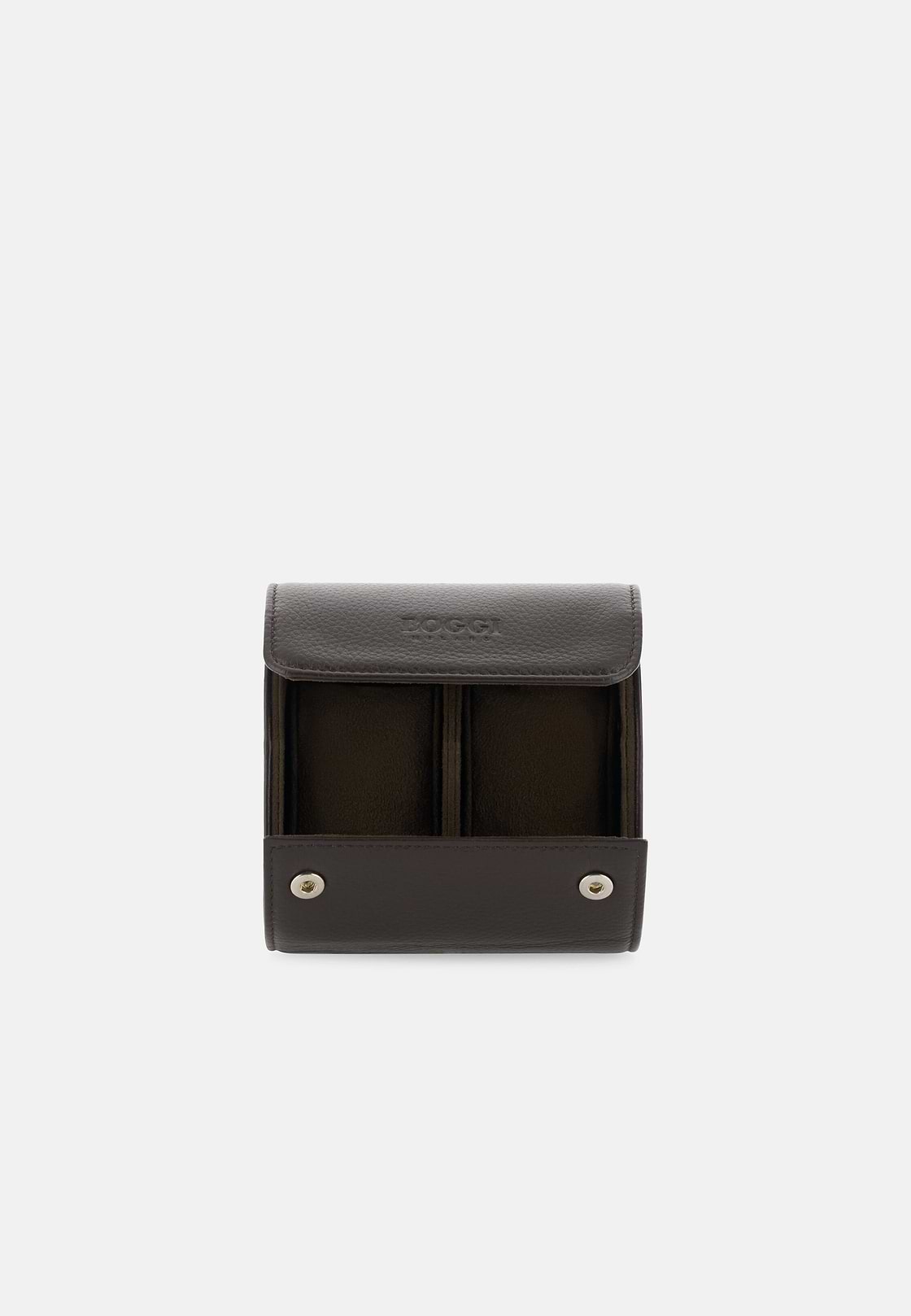 Watch Holder in Drummed Leather, Dark brown, hi-res, 2
