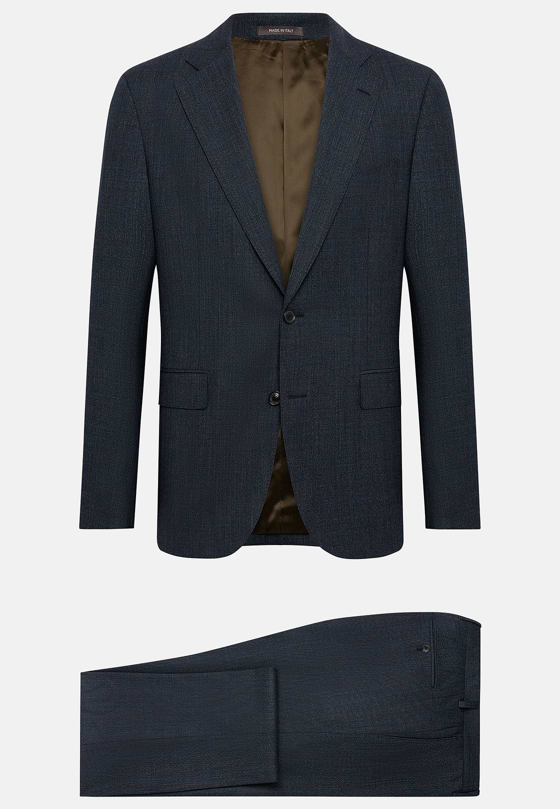 Charcoal Micro Patterned Suit In Stretch Wool, Charcoal, hi-res