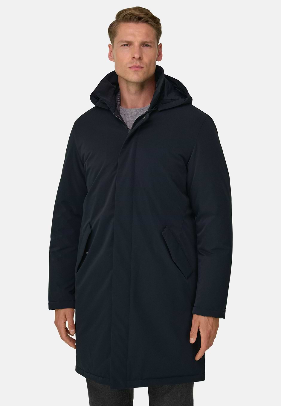 Regenjacke aus Technischem Gewebe, Navy blau, hi-res