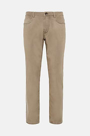 Stretch Cotton/Tencel Jeans, Taupe, hi-res