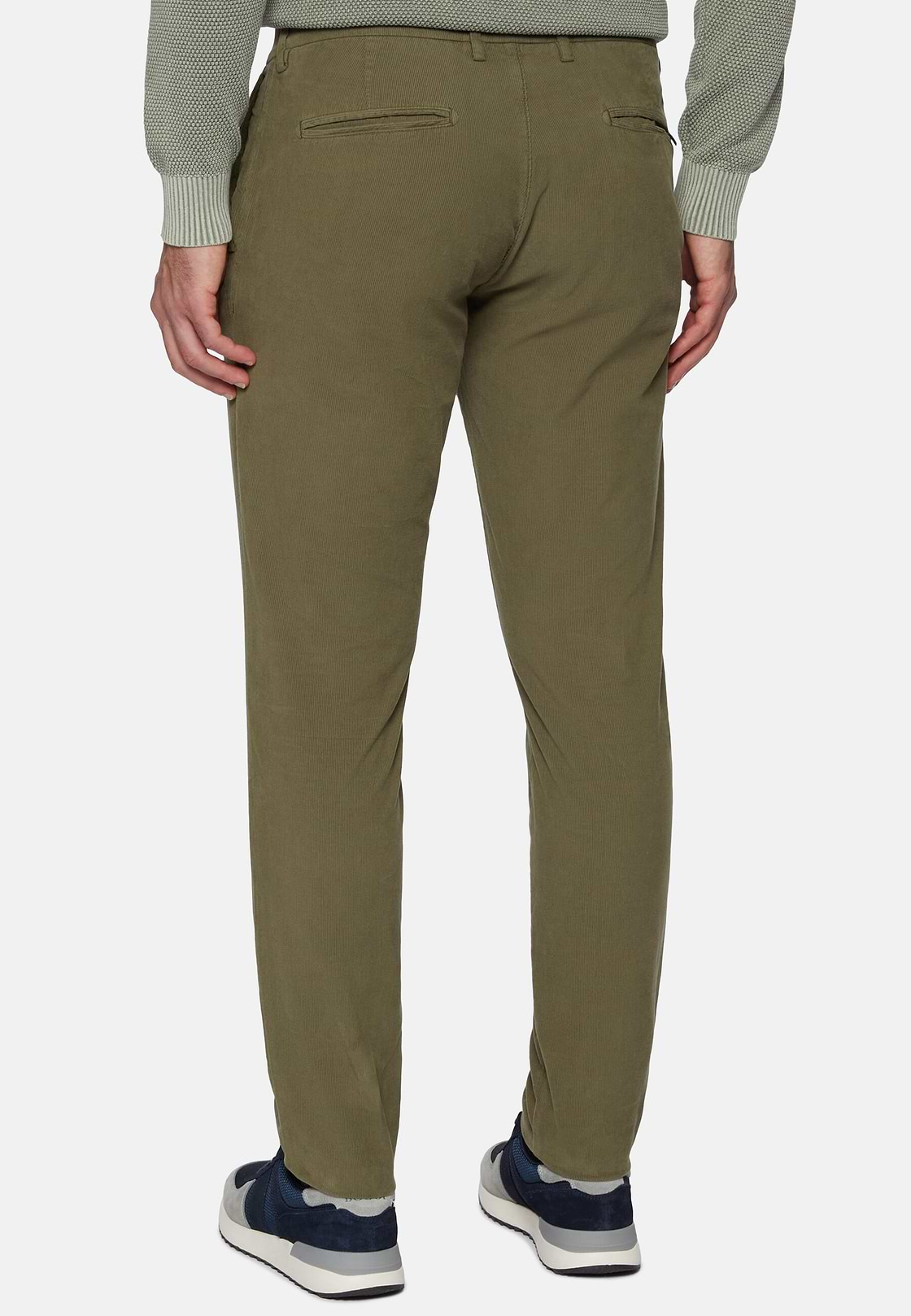 Light Corduroy Pants, Green, hi-res