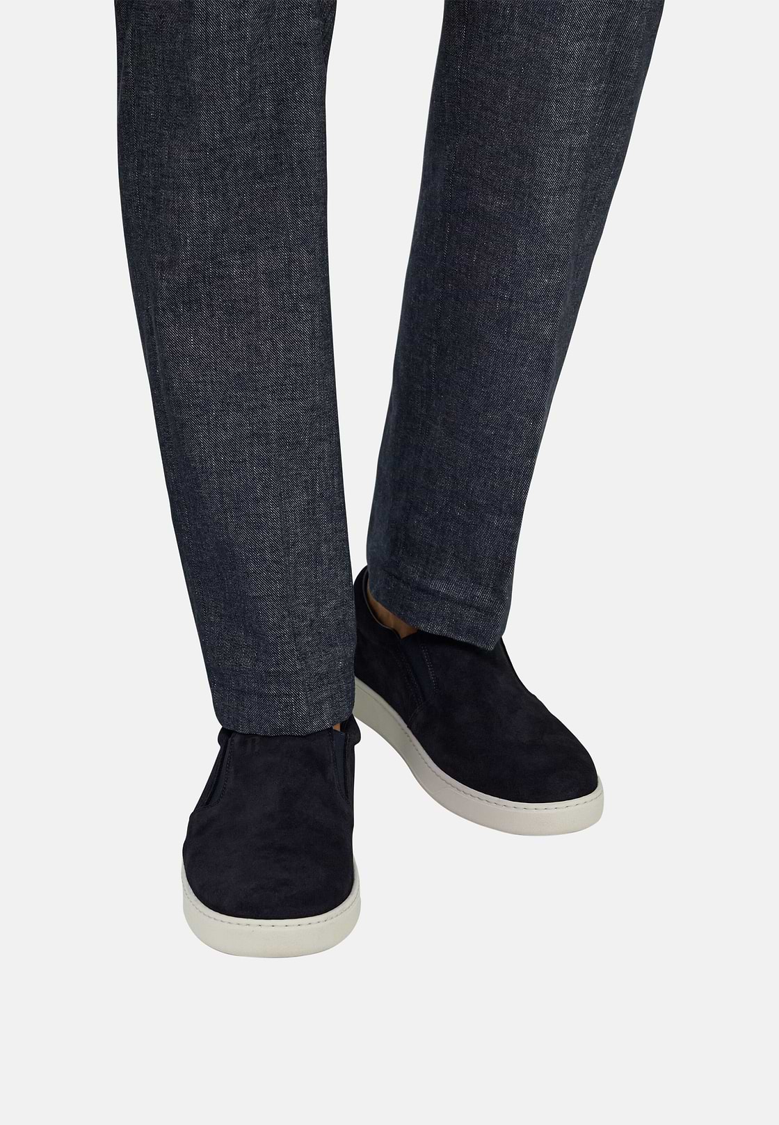 Slip-On Heritage aus Wildleder, Navy blau, hi-res, 2