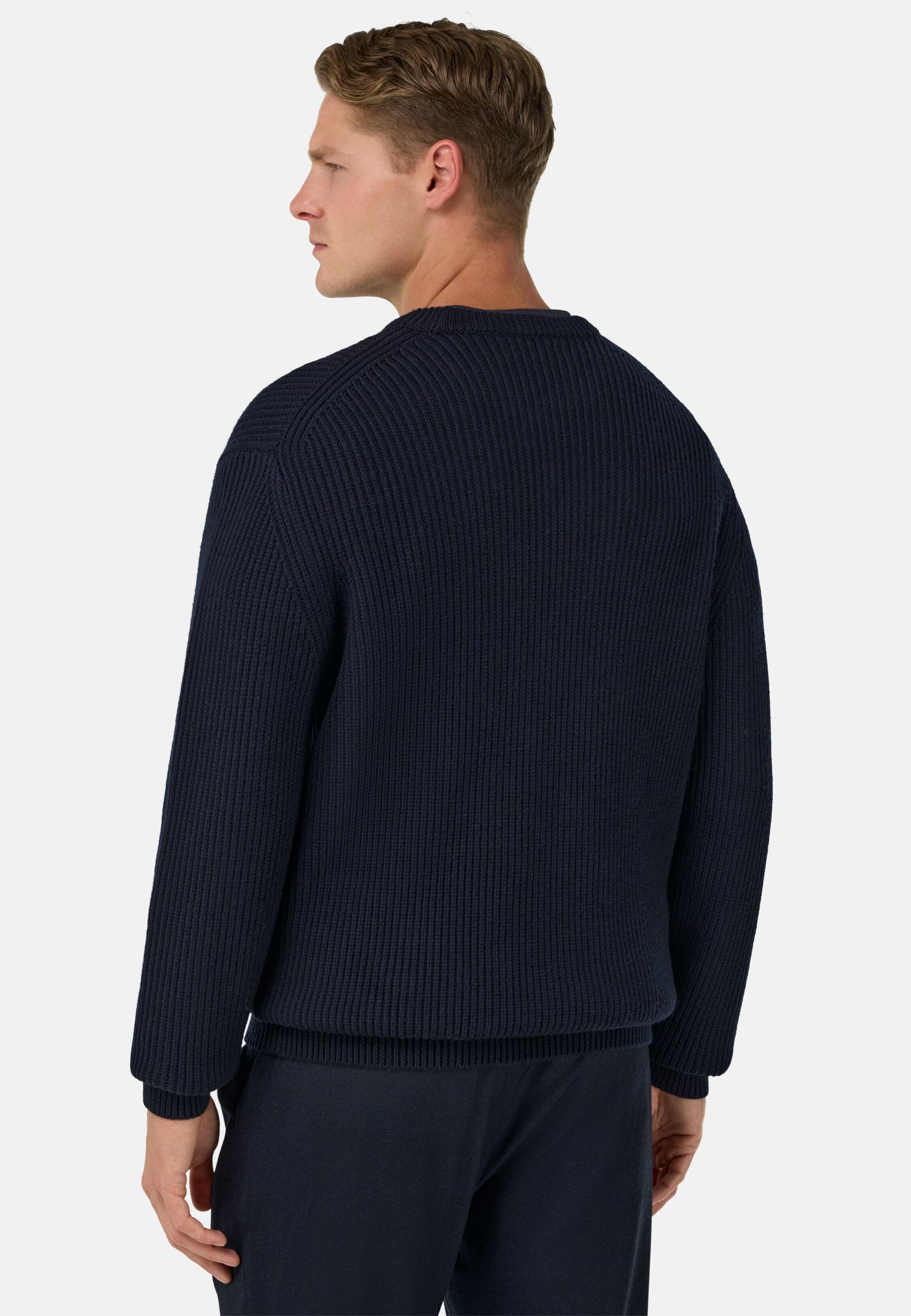 Men's Merino Wool Crew Neck Jumper | Boggi Milano